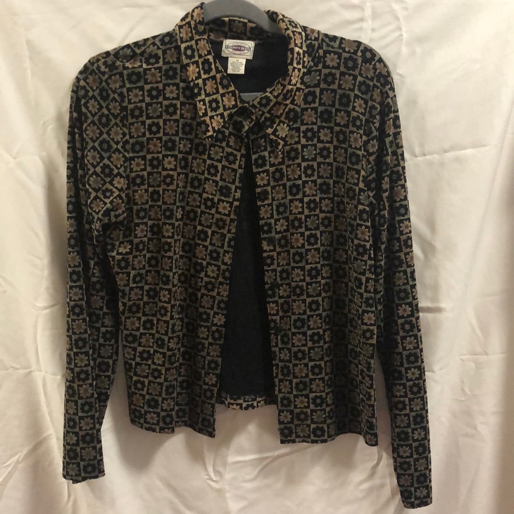 Vintage floral print blouse